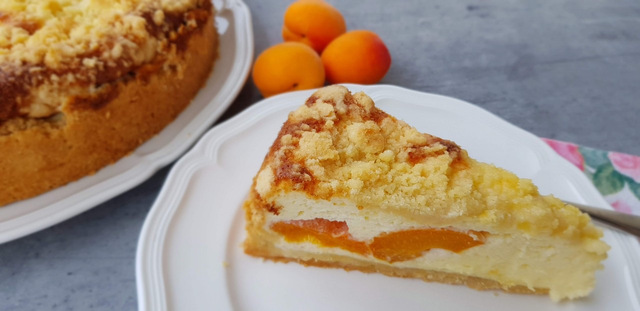 Käsekuchen mit Aprikosen