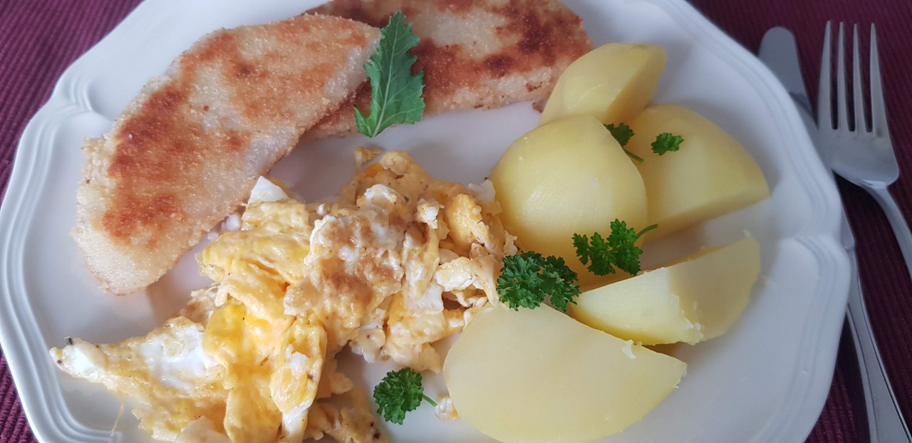 Kohlrabi Schnitzel, knusprig und gesund