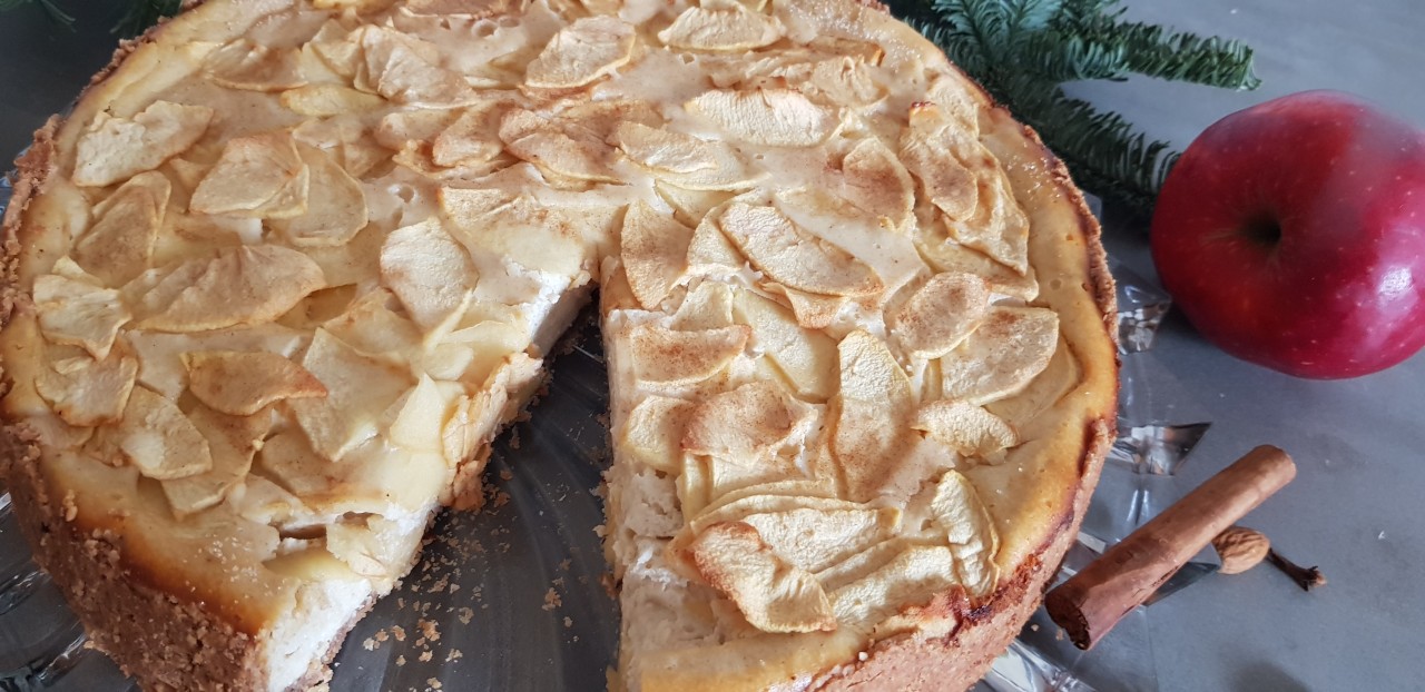 Apfel Gewürzkäsekuchen