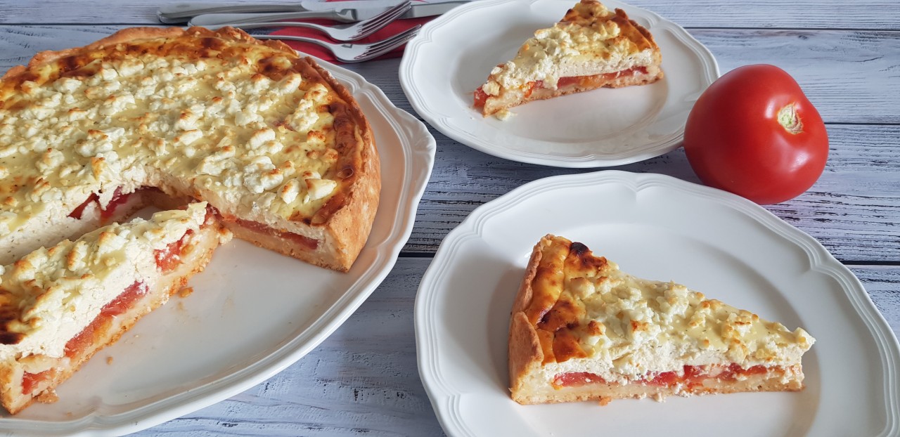 Tomaten Feta Quiche