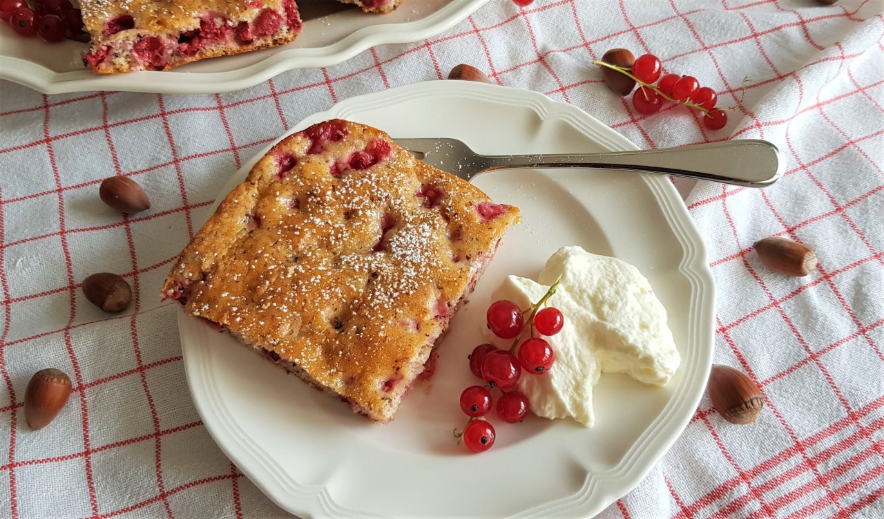 Johannisbeer Nusskuchen